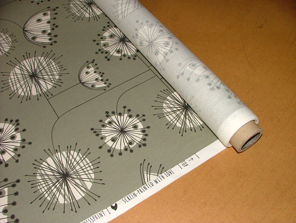 MissPrint Dandelion Mobile French Grey Scandi Curtain Upholstery Cushion Fabric