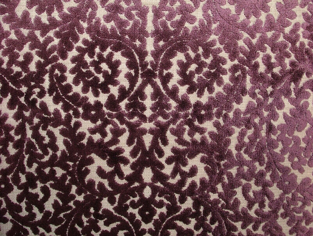 14 Metre iLiv Indiene Plum Plush Velvet Curtain Upholstery Cushion Fabric