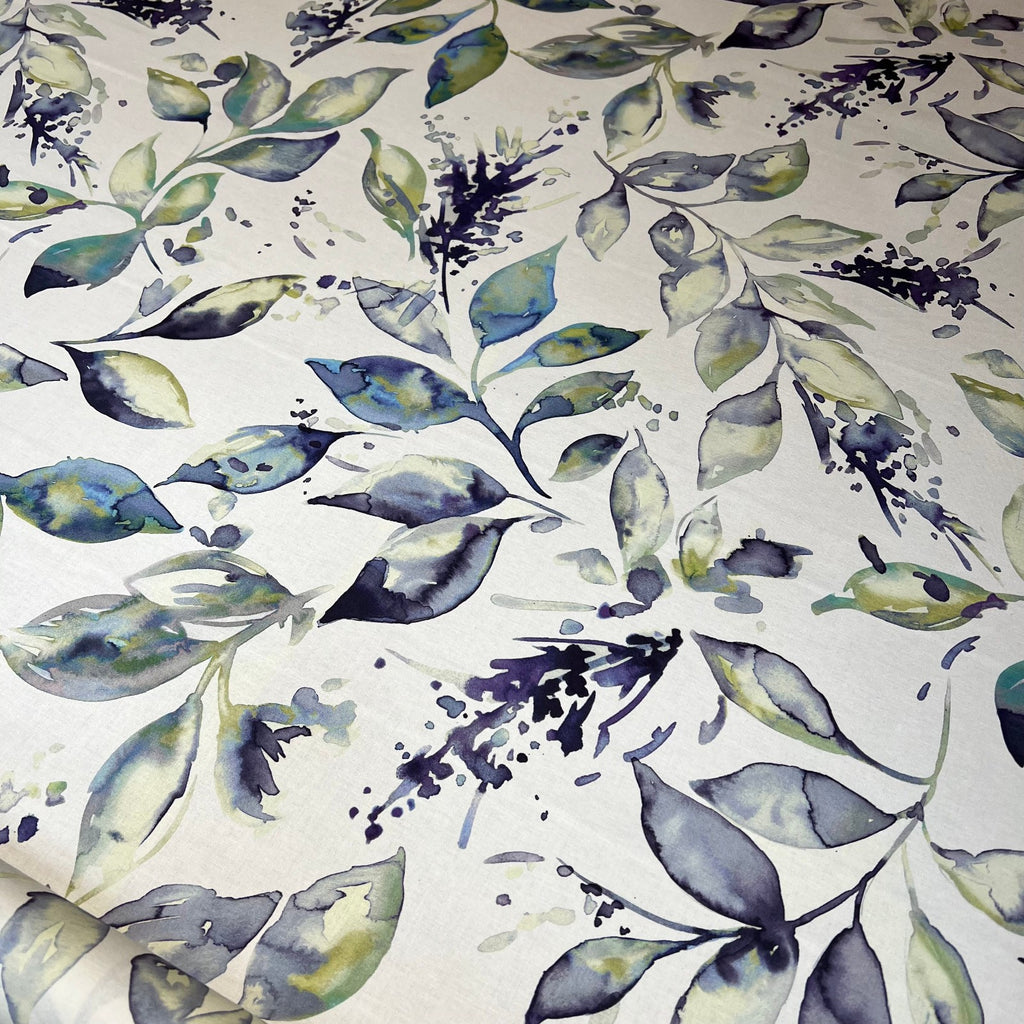 iLiv Cotton Curtain Fabric 5 Metres Andora Iris Cushion Craft Blind Upholstery10