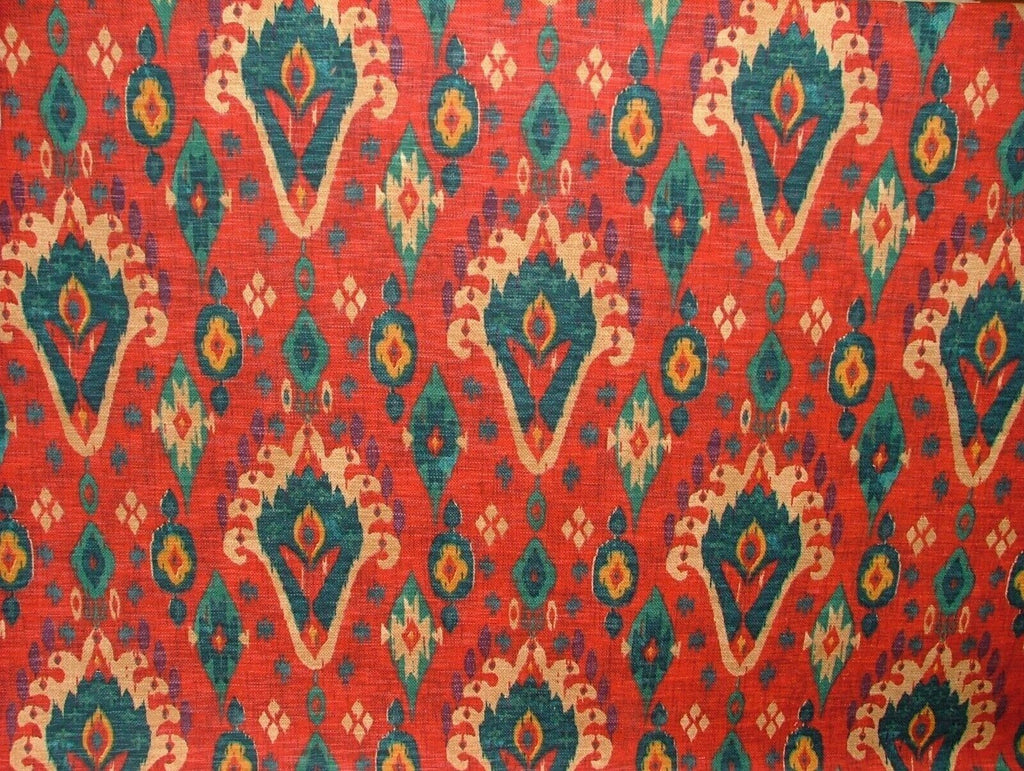 1.5 Metres iLiv Boho Rouge Linen Blend Cotton Curtain Upholstery Fabric