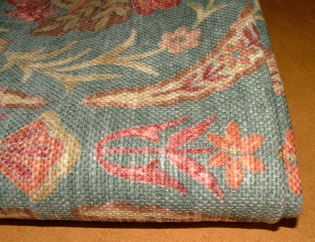 1.9 Metres iLiv Lucerne Teal Thick Linen Blend Fabric Cushion Curtain Upholstery