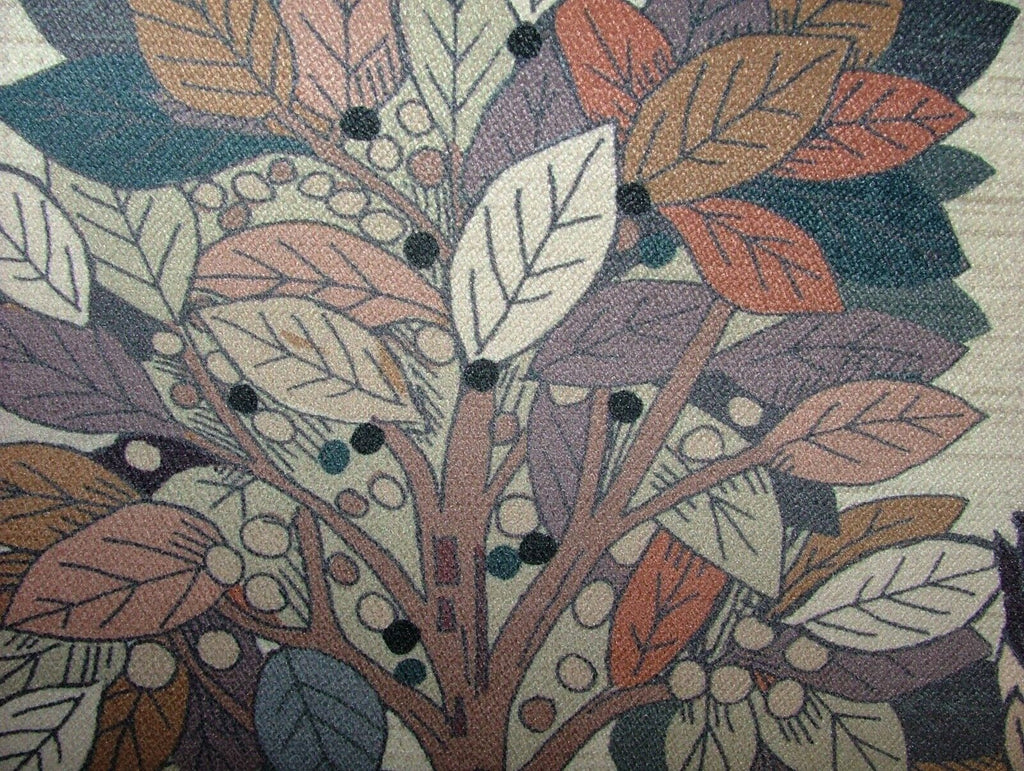 Foliage Fall Tree Cloud Velvet Designer Fabric Curtain Upholstery Cushion