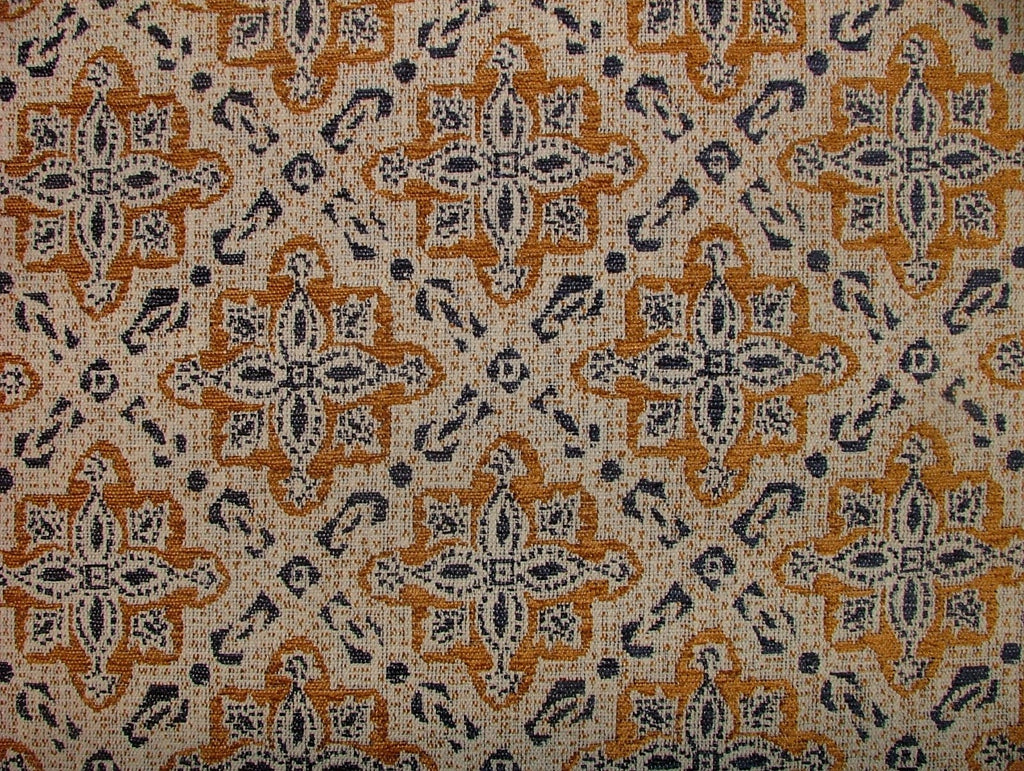 iLiv Woven Jacquard Fabric 1.3 Metres Goa Henna Curtain Upholstery Cushion1