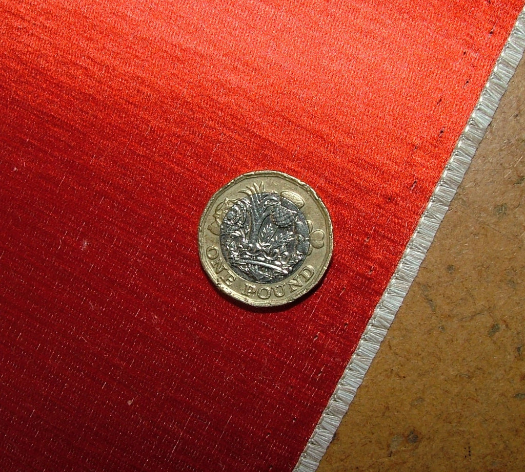 Romo Curtain Upholstery Silk Linen Fabric LUNAR PUMPKIN RRP £2646.00 - 18 Metres3