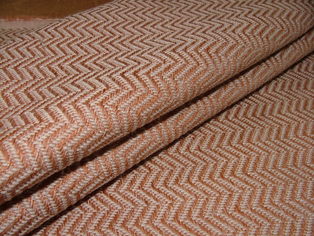 2.1 Metres iLiv Conway Coral Herringbone Fabric Upholstery Cushion Curtain1