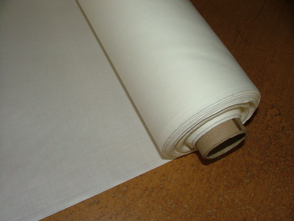 Cotton Curtain Lining Fabric CHALK Solprufe And Washable  - 28 Metres0