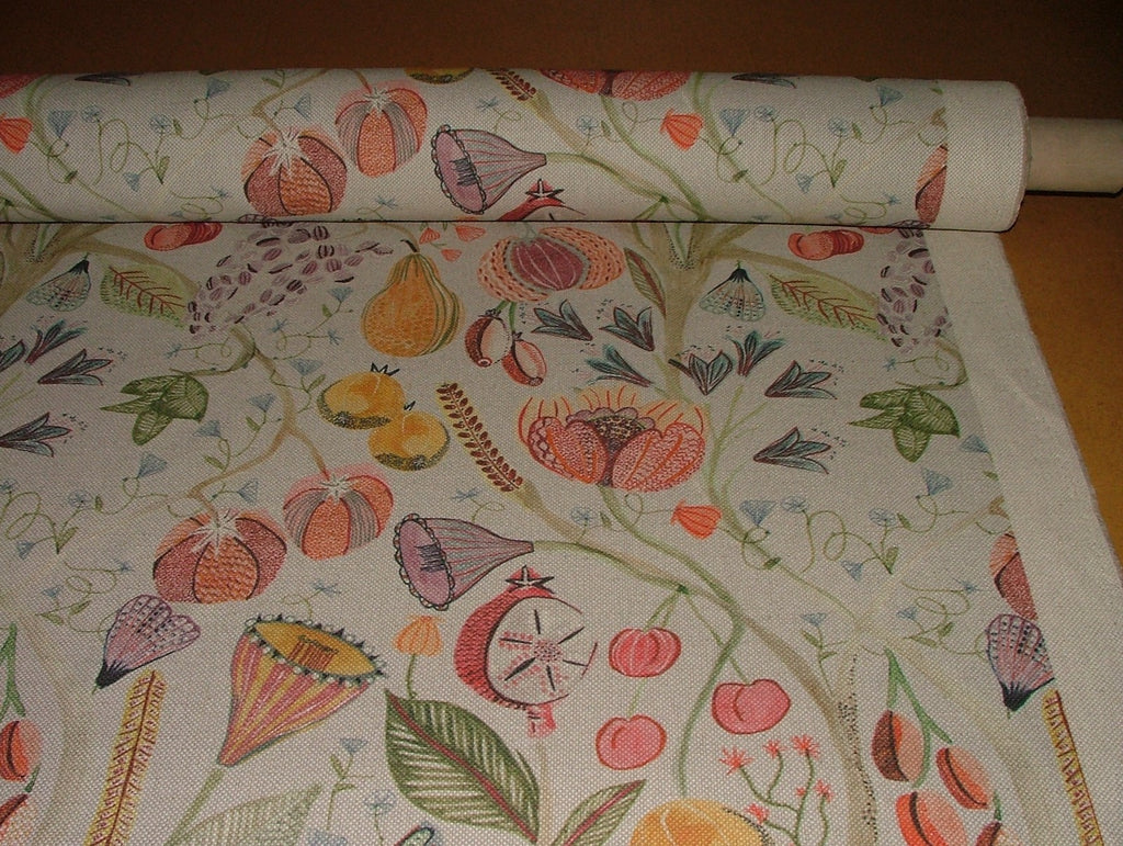 Voyage Maison Curtain Fabric LAAMORA SUMMER Linen Upholstery Cushion 8.3 METRES8