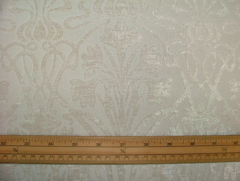 Art Nouveau Ivory Thick Chenille Fabric Curtain Upholstery Cushion Roman Blinds