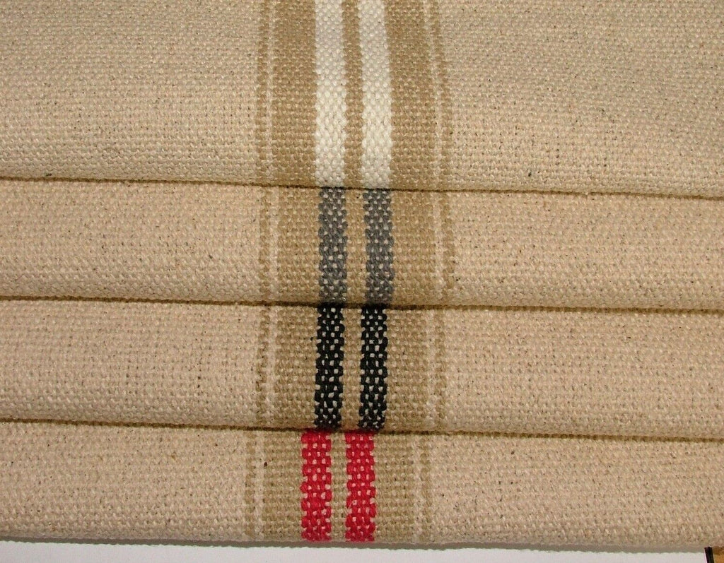 French Grain Sack 100% Cotton Linen Look Curtain Upholstery Cushion Craft Fabric