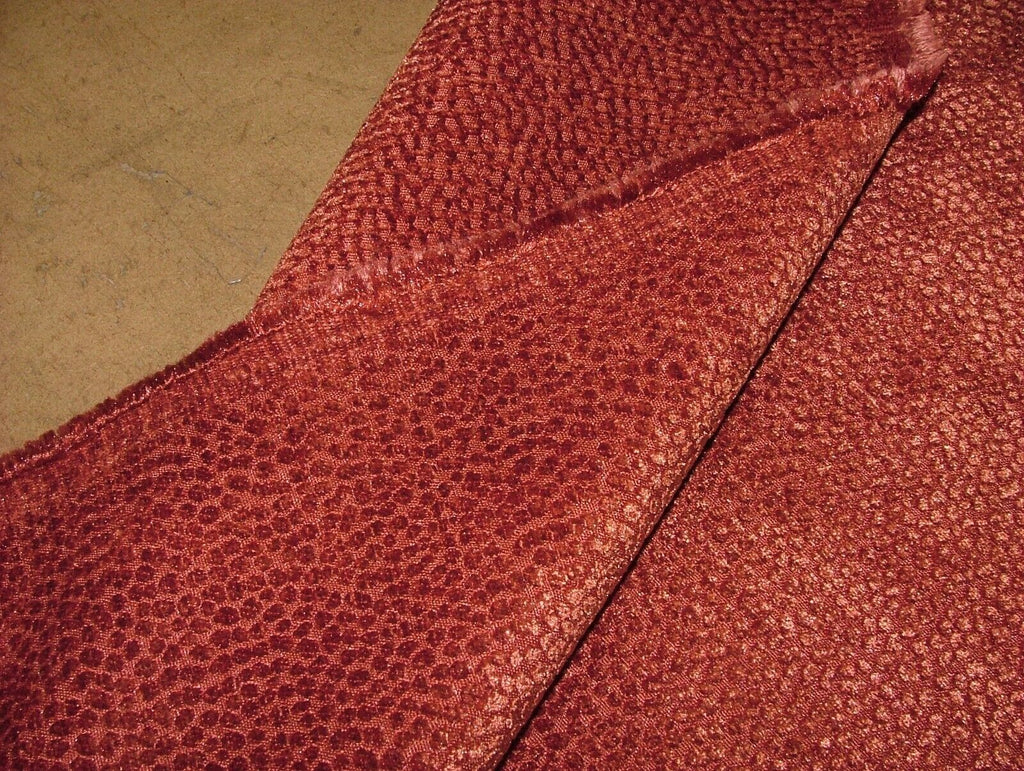 12 Metre Milan Terracotta Chenille Fabric Upholstery Cushion Curtain RRP £360.00