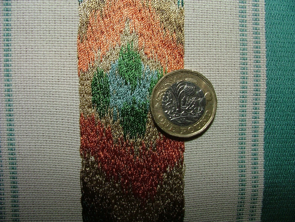 1 Metre iLiv Siris Aquarelle Woven Jacquard Curtain Upholstery Ikat Fabric17