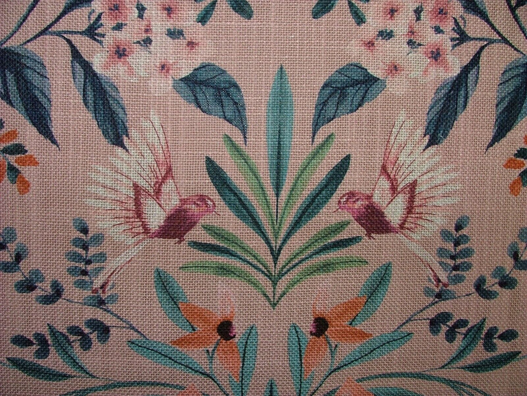 2.5 Metres iLiv Jardine Rosa Linen Blend Fabric Cushion Curtain Upholstery