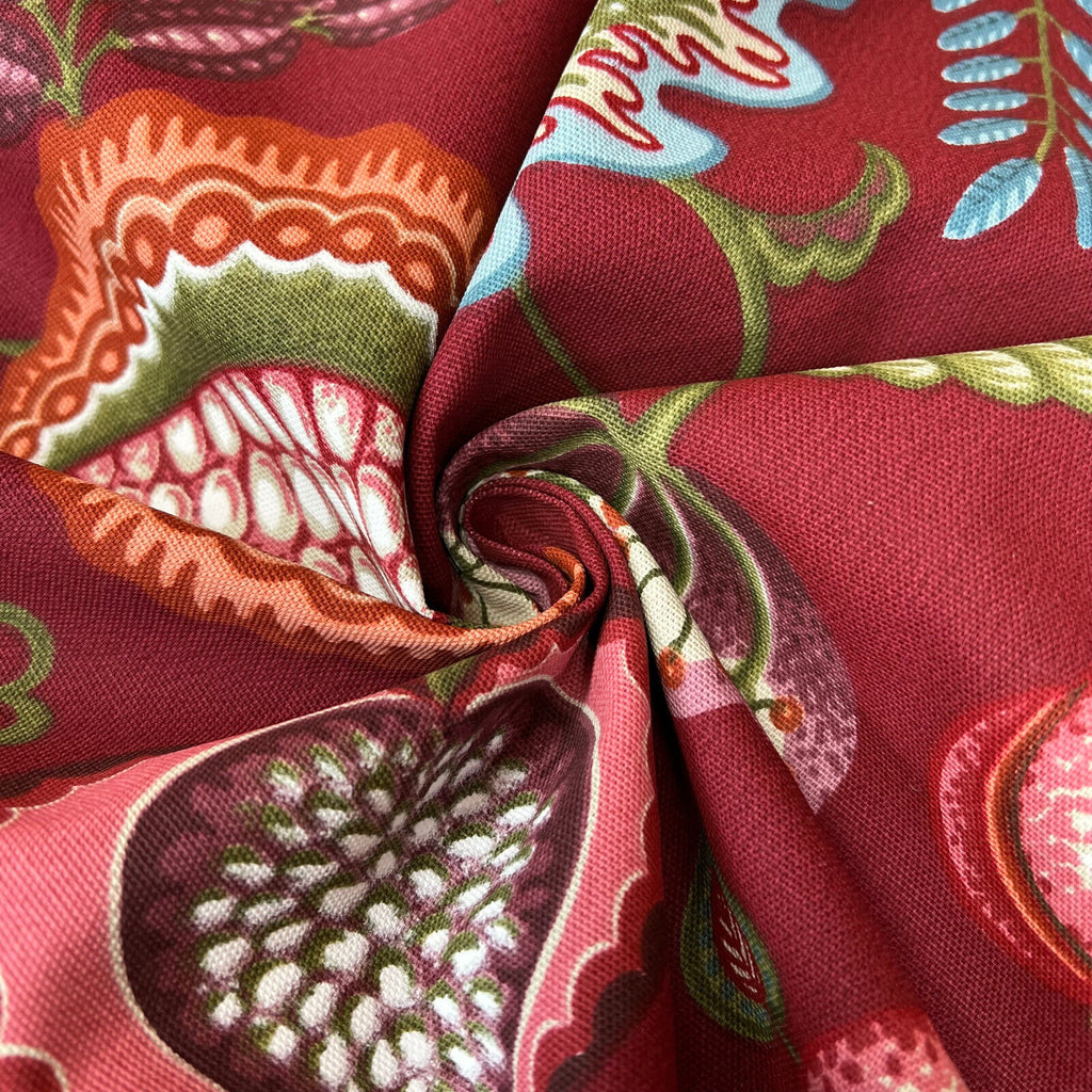 3.7 Metres iLiv Harvest Ruby 100% Cotton Fabric Curtain Roman Blinds Upholstery