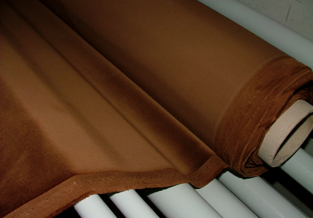 11 Metres Romo Frieda Umber Velvet Fabric Curtain Upholstery RRP £1375.00