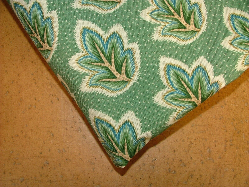 3 Metre iLiv Foshni Leaf Green 100% Cotton Fabric Cushion Curtain Upholstery Use