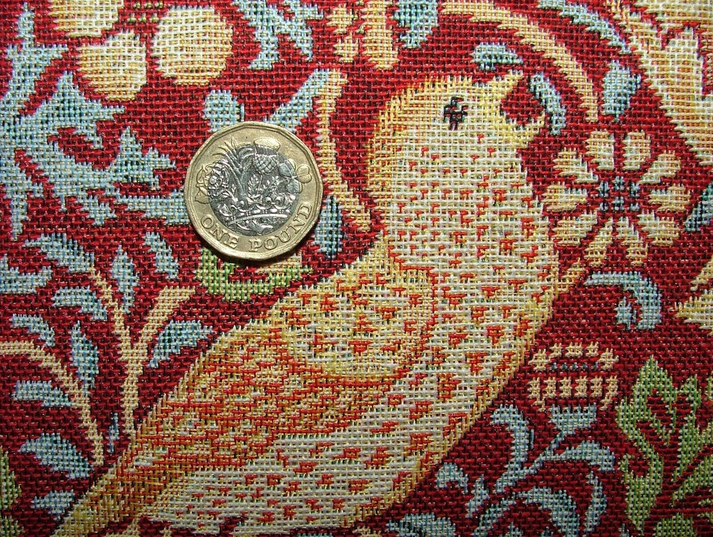 William Morris Strawberry Thief Tapestry Curtain Upholstery Cushion Fabric