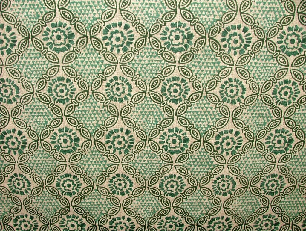 Grand Bazaar Malachite Cotton Curtain Upholstery Cushion Roman Blind Fabric