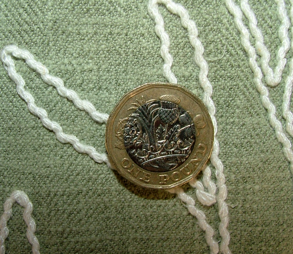 1 Metre iLiv Twig Sage Embroidered Fabric Curtain Blind Upholstery Cushion9