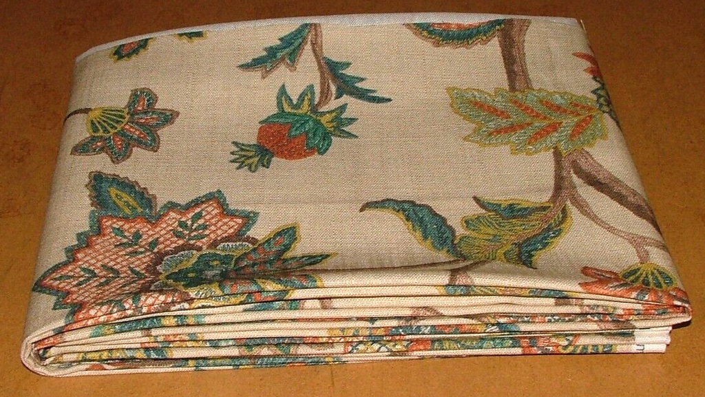 2.6 Metres iLiv Chanderi Papaya Linen Mix Fabric Cushion Curtain Upholstery