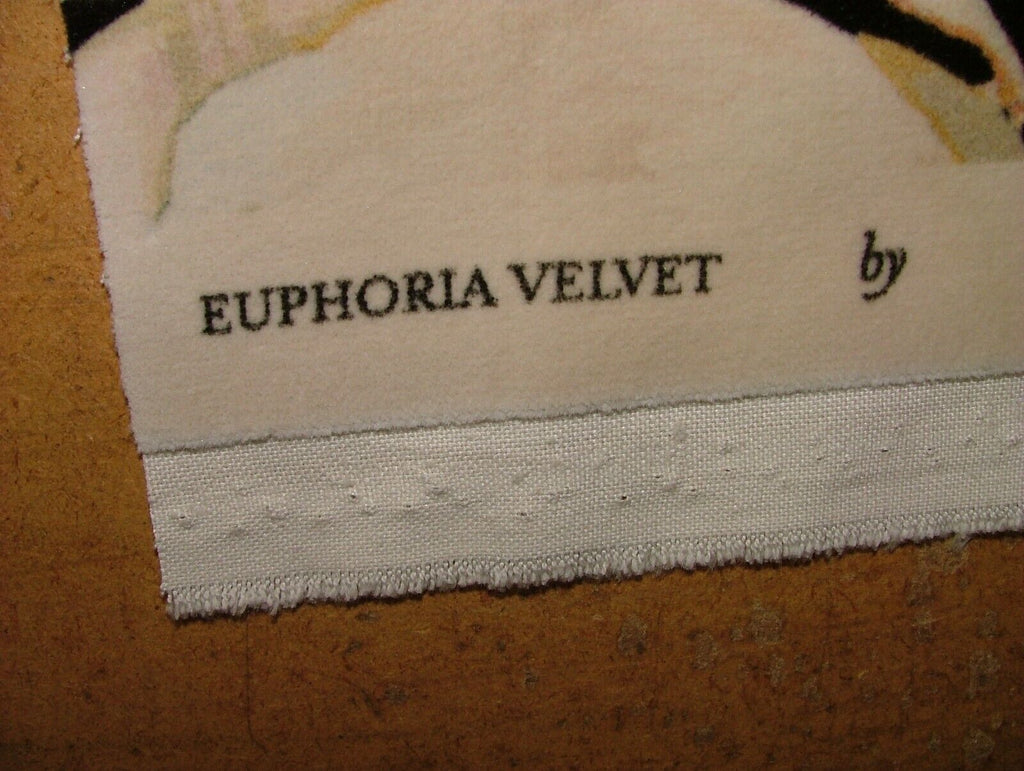 Euphoria Secret Garden Velvet Fabric Upholstery Cushion Curtain RRP £105.00