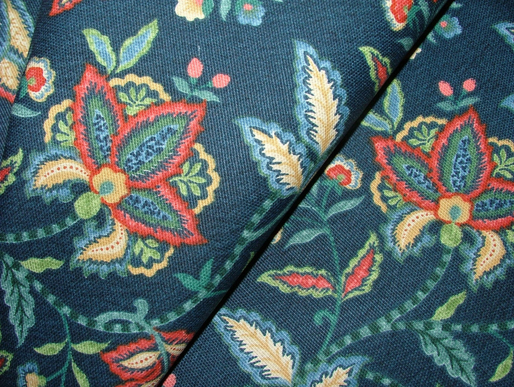 100% Cotton Curtain Fabric iLiv 4.4 Metres Maharishi Midnight Upholstery Cushion1