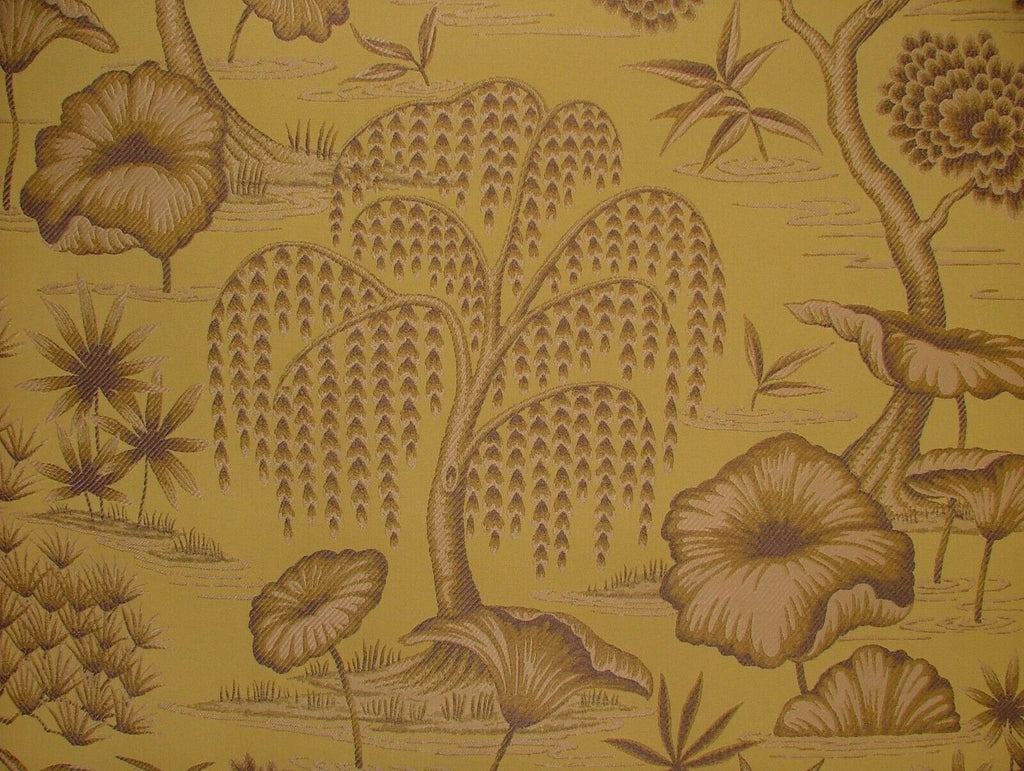 3.9 Metres Porcelaine Mimosa Woven Jacquard Curtain Upholstery Cushion Fabric