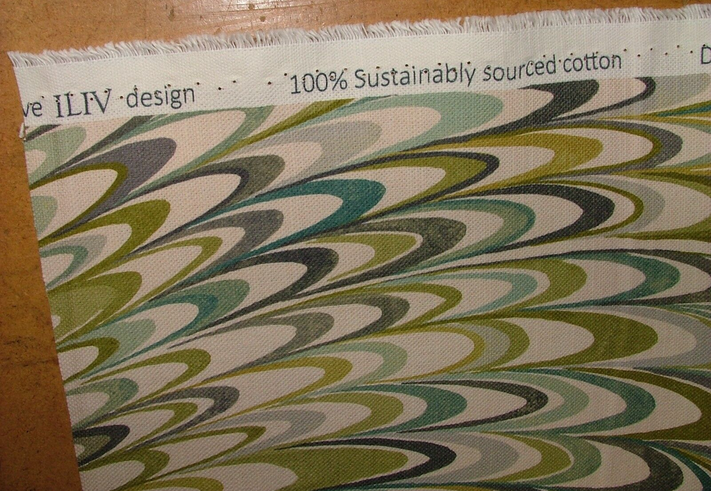 2.5 Metres Seraphina Moss 100% Cotton Curtain Upholstery Cushion Blind Fabric