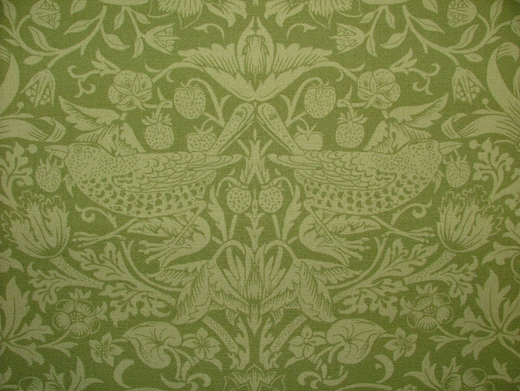 William Morris Strawberry Thief Apple Cotton Curtain Upholstery Cushion Fabric