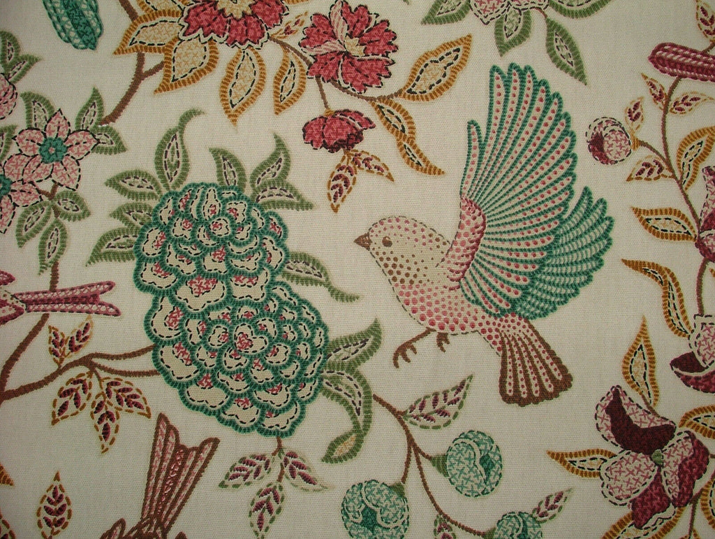 10 Metres Morris Bird Floral Fern Curtain Upholstery Roman Blind Quilting Fabric