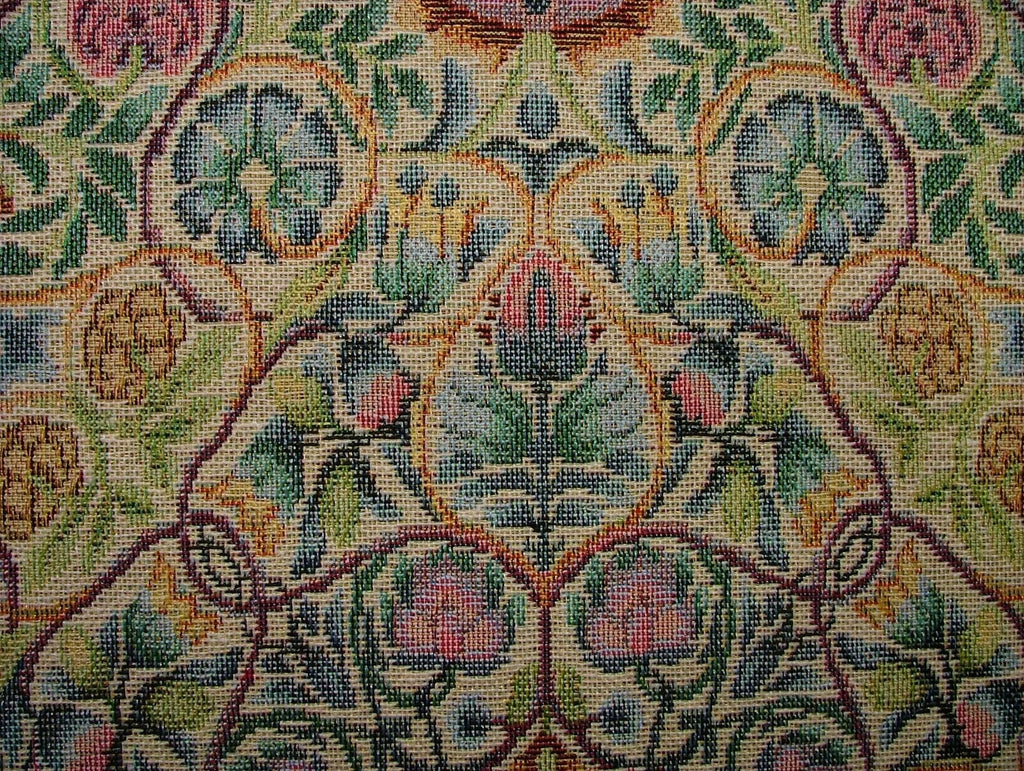 William Morris Rose And Pomegranate Tapestry Curtain Upholstery Cushion Fabric