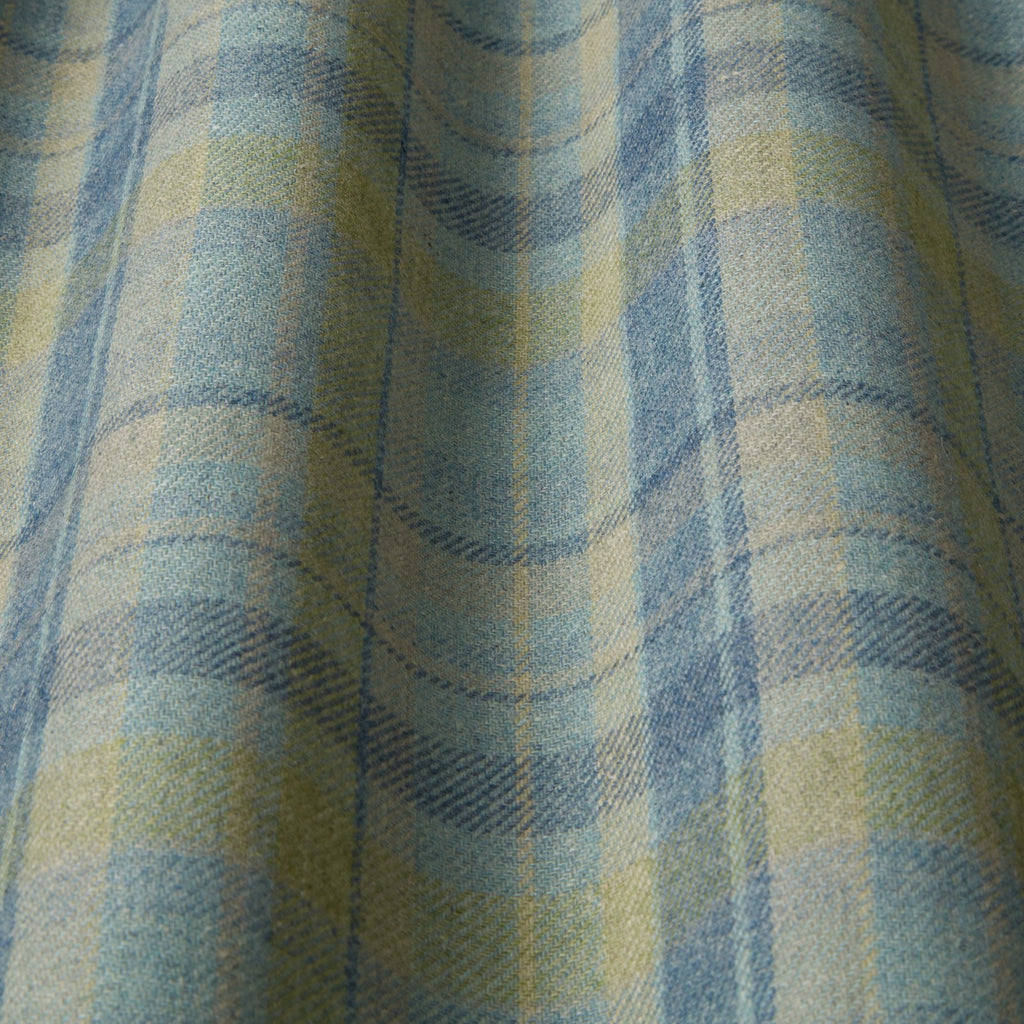 iLiv Wool Tartan Fabric 2.3 Metre Courchevel Mineral Curtain Upholstery Cushion0