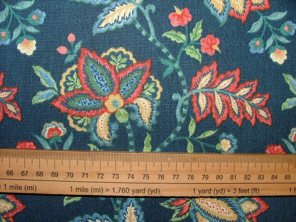 100% Cotton Curtain Fabric iLiv 4.4 Metres Maharishi Midnight Upholstery Cushion8