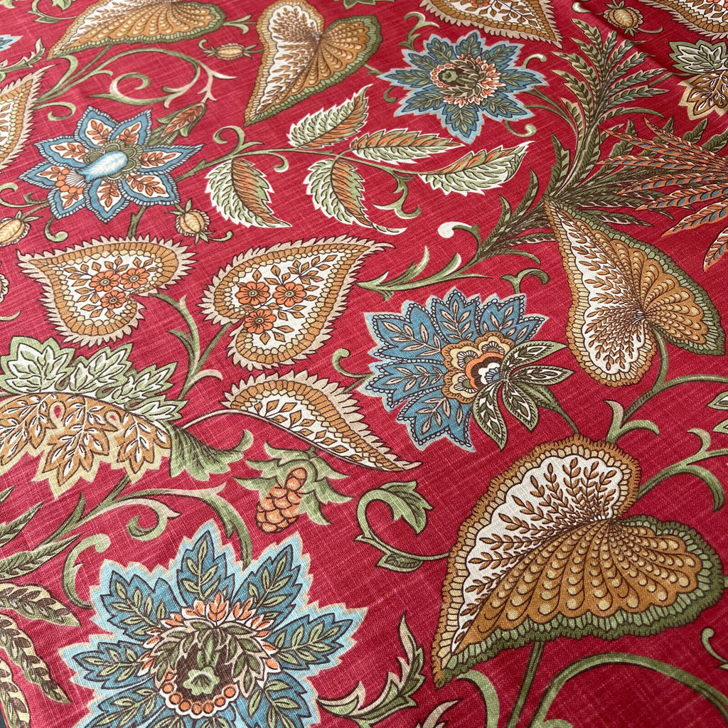 3.1 Metre iLiv Silk Road Carnelian 100% Cotton Fabric Cushion Curtain Upholstery