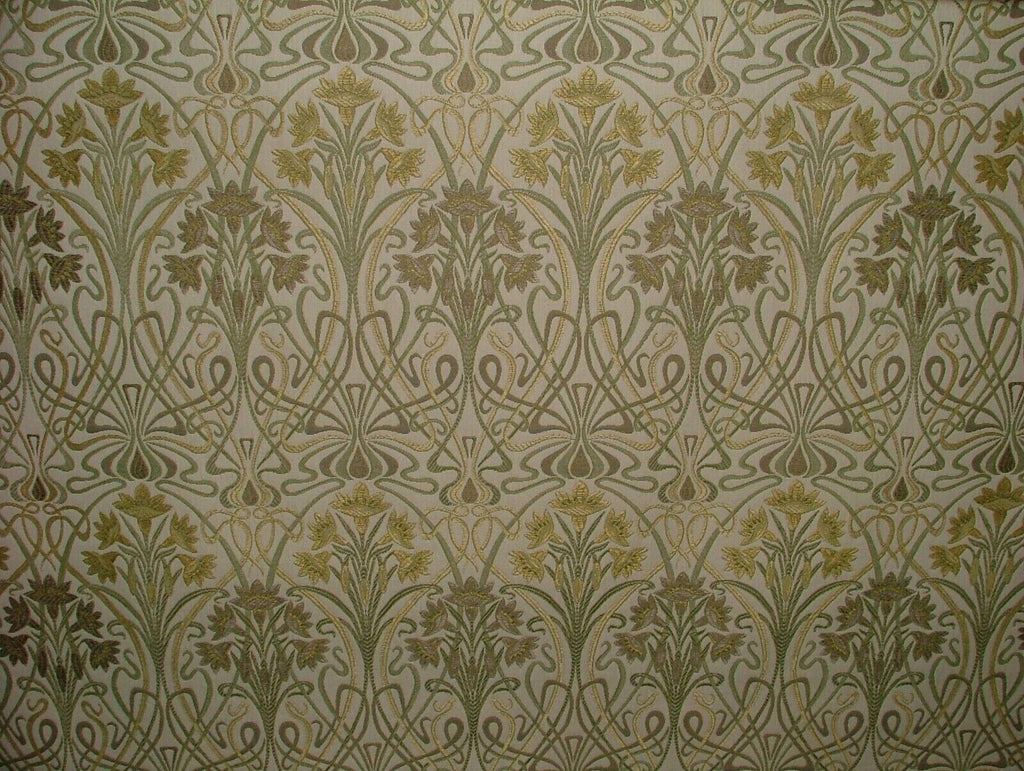 1.9 Metres Art Nouveau Tiffany Sand Thick Jacquard Curtain Upholstery Cushion