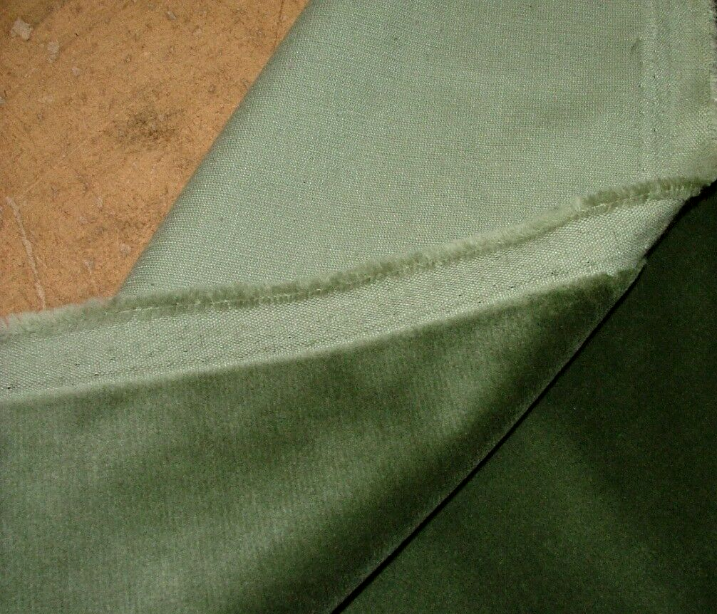 10 Metre Romo Verde Green Velvet Fabric Curtain Upholstery Cushion RRP £1650.00