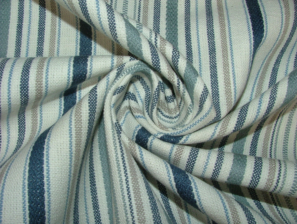 3 Metres iLiv Somerville Riviera Woven Stripe Curtain Upholstery Cushion Fabric