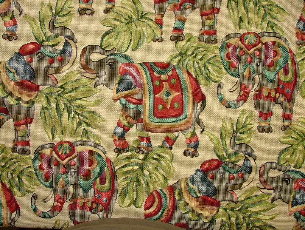 "Animal Tapestry" Designer Fabric Ideal For Upholstery Curtains Cushions Throws