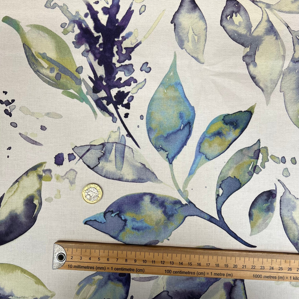 iLiv Cotton Curtain Fabric 5 Metres Andora Iris Cushion Craft Blind Upholstery13