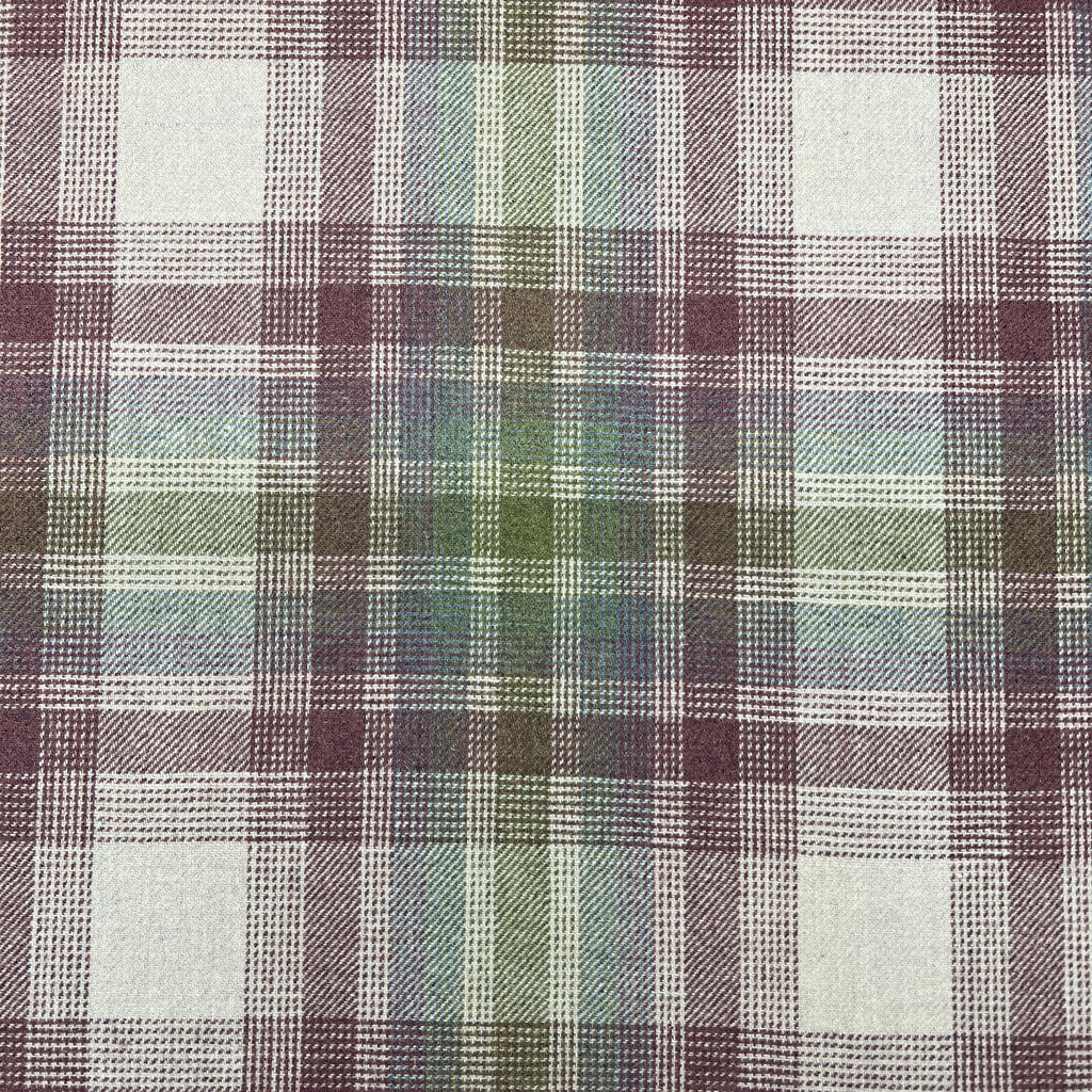 1.9 Metres iLiv Fair Isle Foxglove Wool Tartan Fabric Curtain Upholstery Cushion5