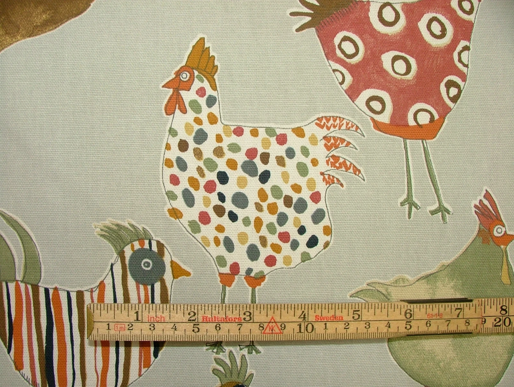 Prestigious Textiles Cotton Fabric Harriet Hens Colonial 2.3m Curtain Upholstery4