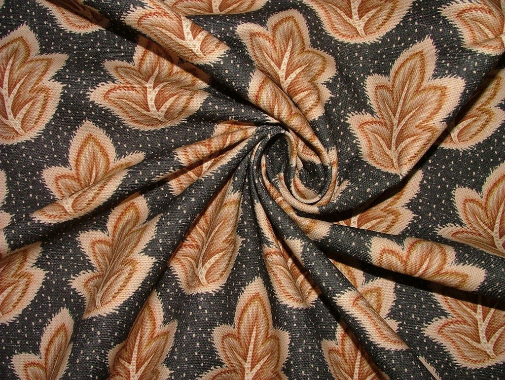 Foliage Fall Leaf 100% Cotton Fabric Curtain Cushion Upholstery Blinds Craft Use