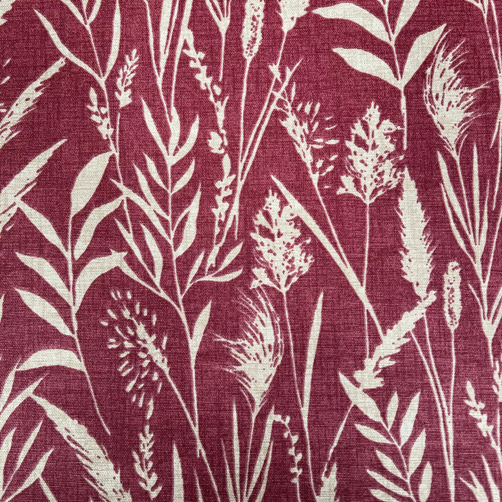 2.4 Metres iLiv Wild Grasses Rosewood Cotton Fabric Cushion Curtain Upholstery