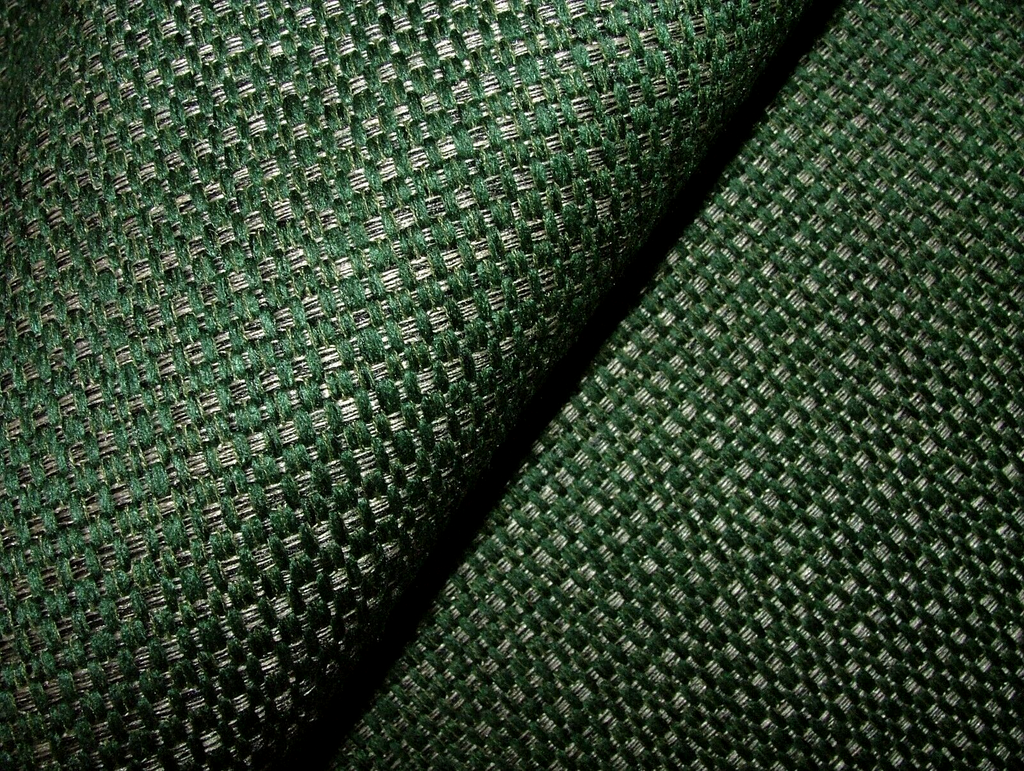 16 Metres Forest Green Chenille Fabric Curtain Upholstery Cushion RRP £560.00