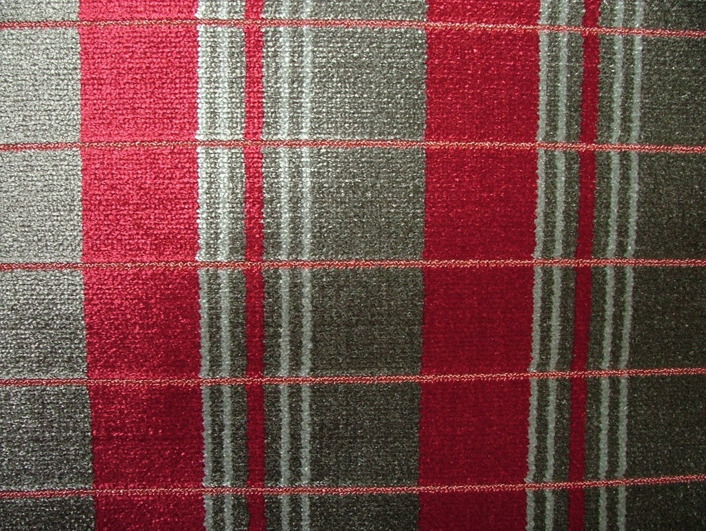 London Underground Upholstery Fabric Southbank Line Ruby RRP £1290.00 - 10 Metre7