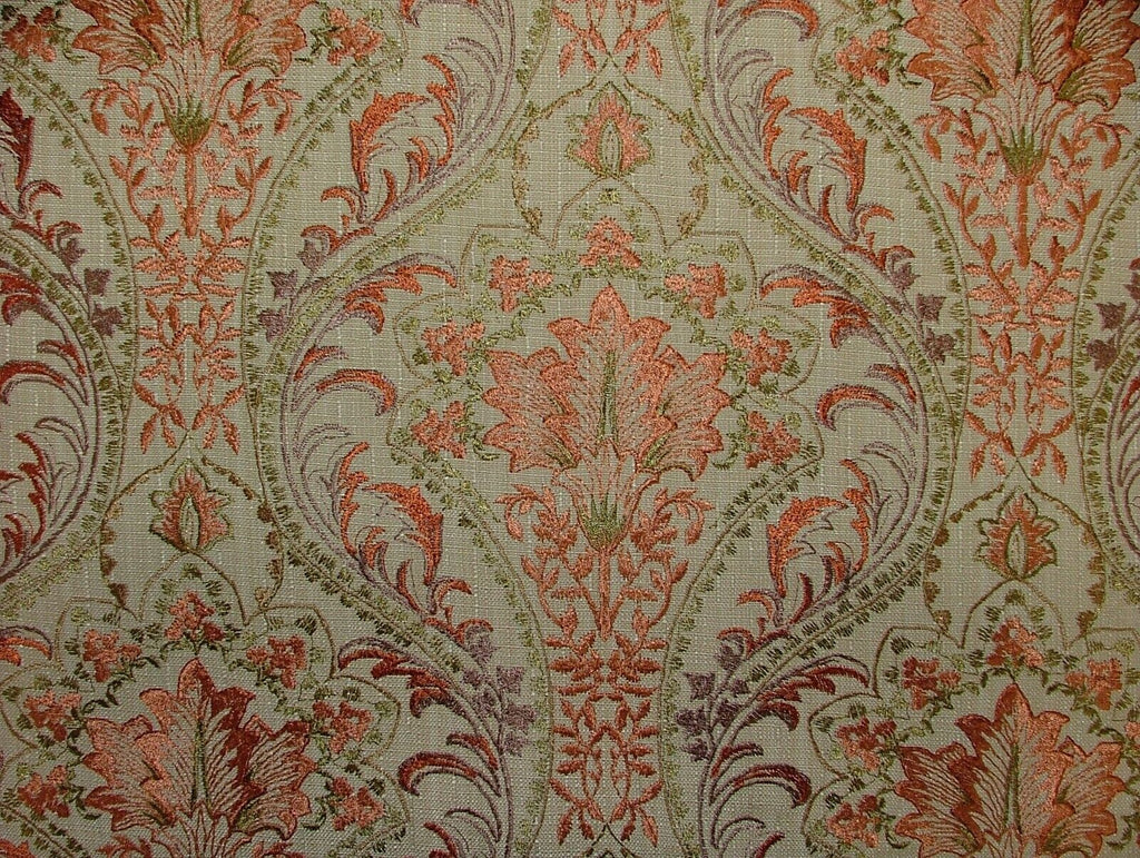 2 Metres iLiv Lynwood Cayenne Embroidered Fabric Curtain Upholstery Cushion