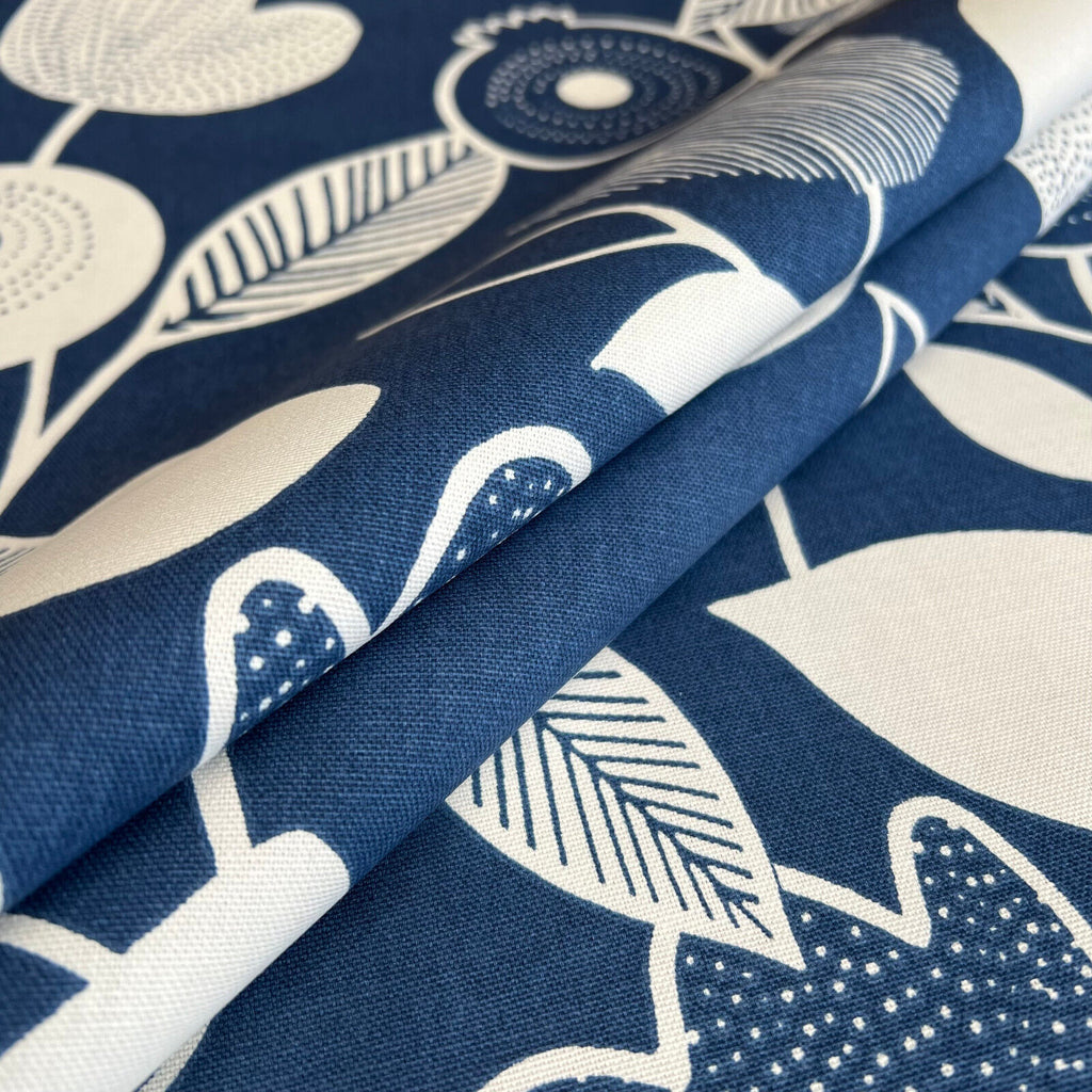 3 Metres iLiv Nordic Indigo 100% Cotton Curtain Cushion Blind Craft Fabric