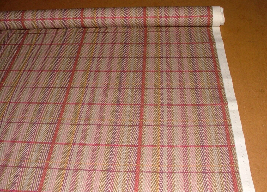 2.4 Metres iLiv Jiva Cerise Woven Cotton Fabric Cushion Curtain Upholstery