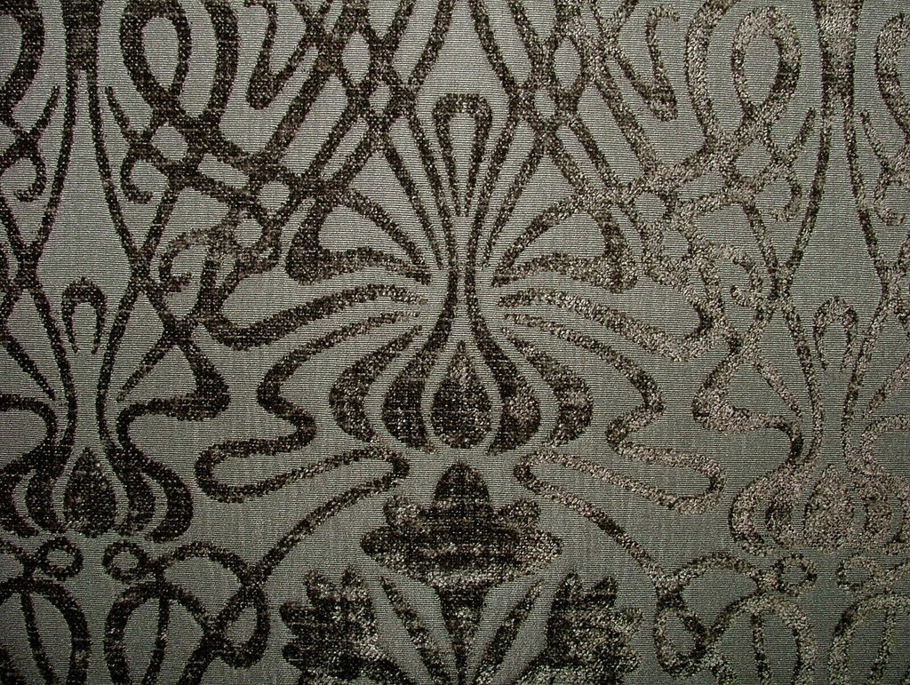 Art Nouveau Peat Brown Thick Chenille Fabric Curtain Upholstery Cushion Morris