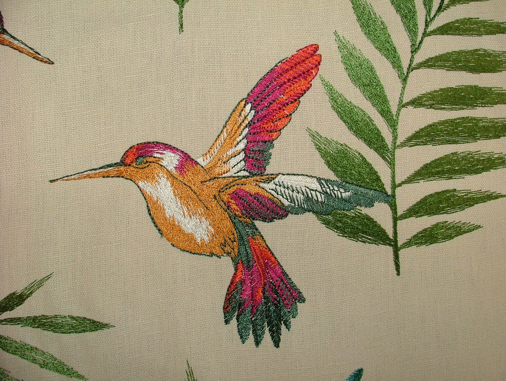 iLiv Embroidered Curtain Fabric 85cm MONTSERRAT Cassis Upholstery Cushion0