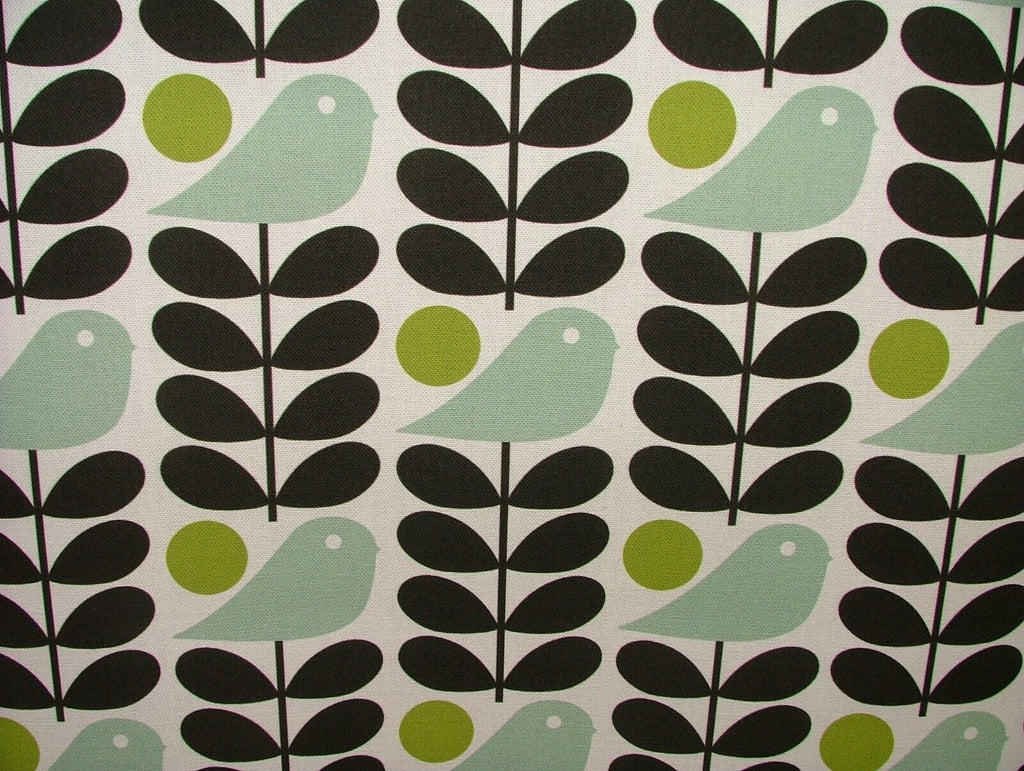 Orla Kiely Early Bird Granite Curtain Upholstery Cushion Bag Making Fabric